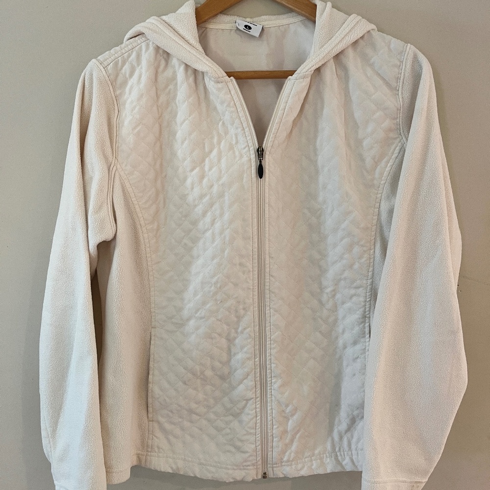 Columbia Hooded Quilted/Fleece Jacket, Women's Large